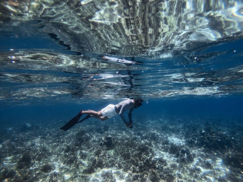 Snorkeling au-dessus d’un récif corallien à Nosy Be